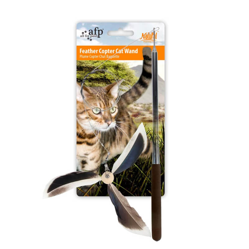 All For Paws Natural Instincts zložljiva igralna palica helikopter - 125 cm (2)