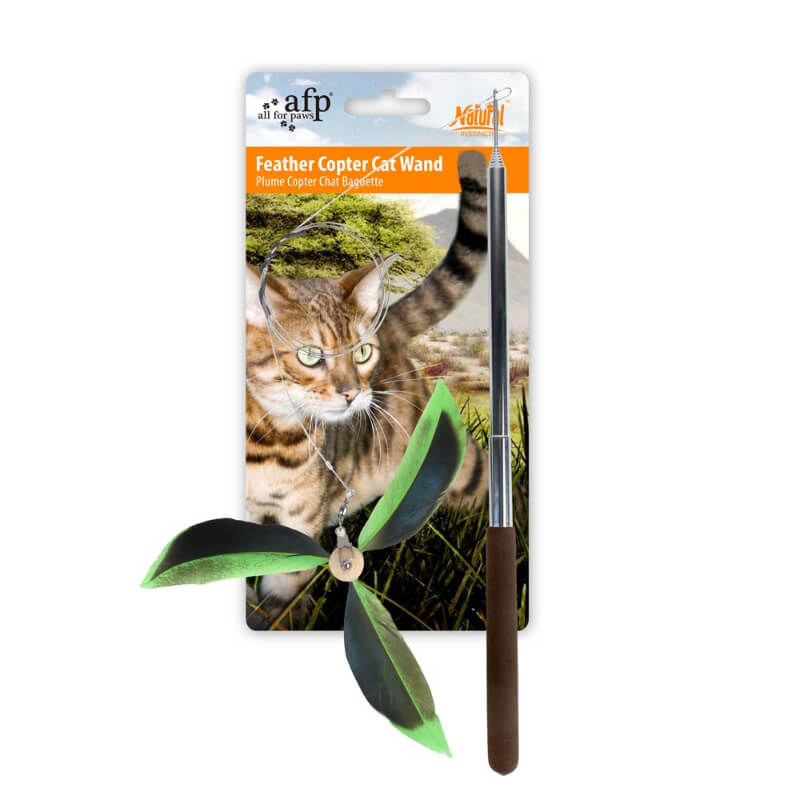 All For Paws Natural Instincts zložljiva igralna palica helikopter - 125 cm (3)