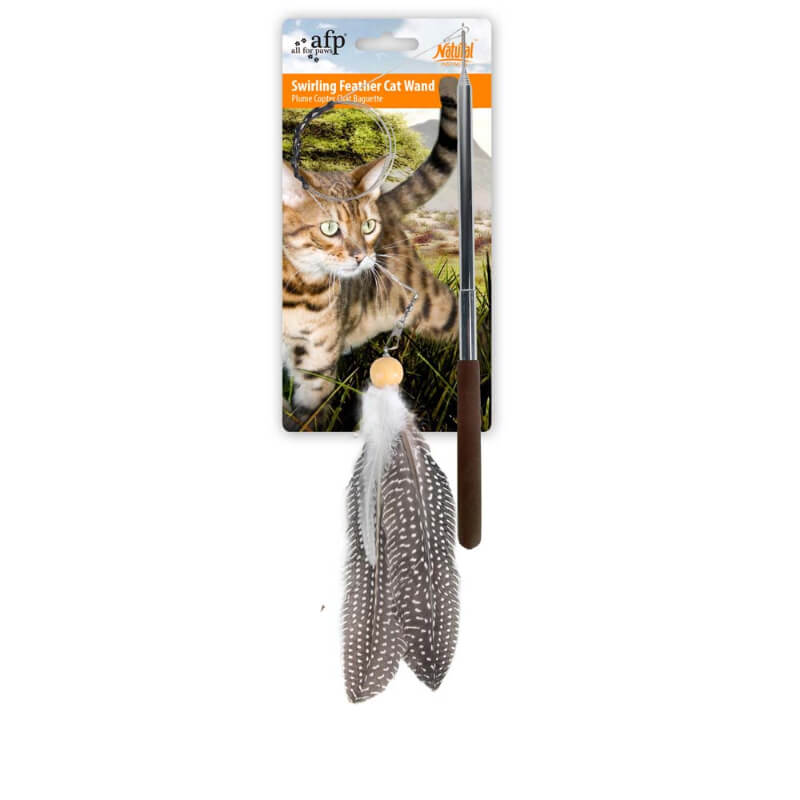 All For Paws Natural Instincts zložljiva igralna palica s perjem - 125 cm (4)