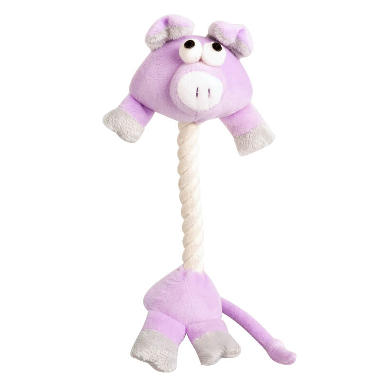 Pawise plišasta igrača Pupply z vrvjo, različne živali - 20 cm (4)