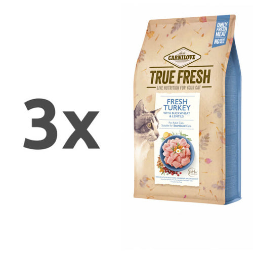 Carnilove Cat True Fresh - puran - 3 x 4,8 kg