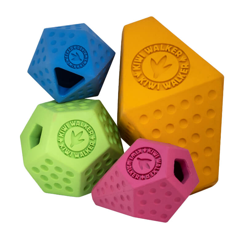 Kiwi Walker guma Icosaball mini, oranžna - 6,5 cm (3)