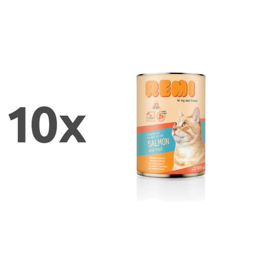 Remi Cat koščki v omaki - losos & postrv - 10 x 415 g