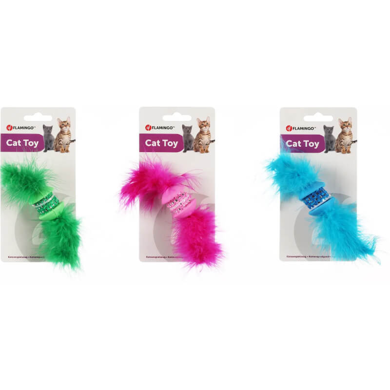 Flamingo Howi TPR igrača s perjem, mešane barve - 17 cm (2)