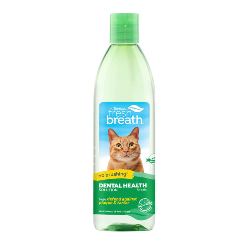 TropiClean Cat FreshBreath dodatek k vodi za čiščenje zob - 473 ml
