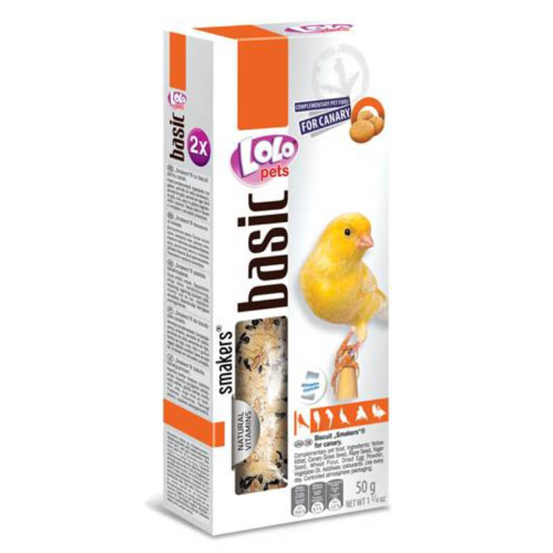 Lolo Basic Smakers kreker za kanarčke z biskvitom, 2 kos - 50 g