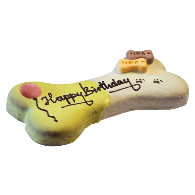 Lolo Classic Happy Birthday velik piškot za pse, vanilija - 250 g