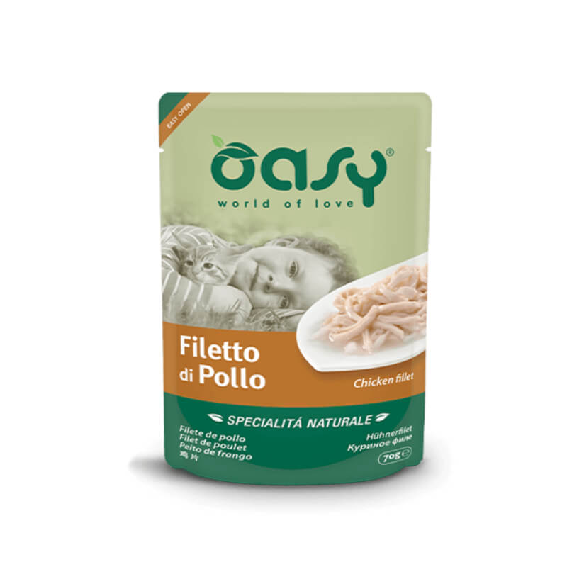 Oasy Natural Range Adult file piščanca v želeju, vrečka - 70 g - 70 g