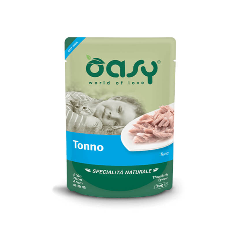 Oasy Natural Range Adult tuna v želeju, vrečka - 70 g - 70 g