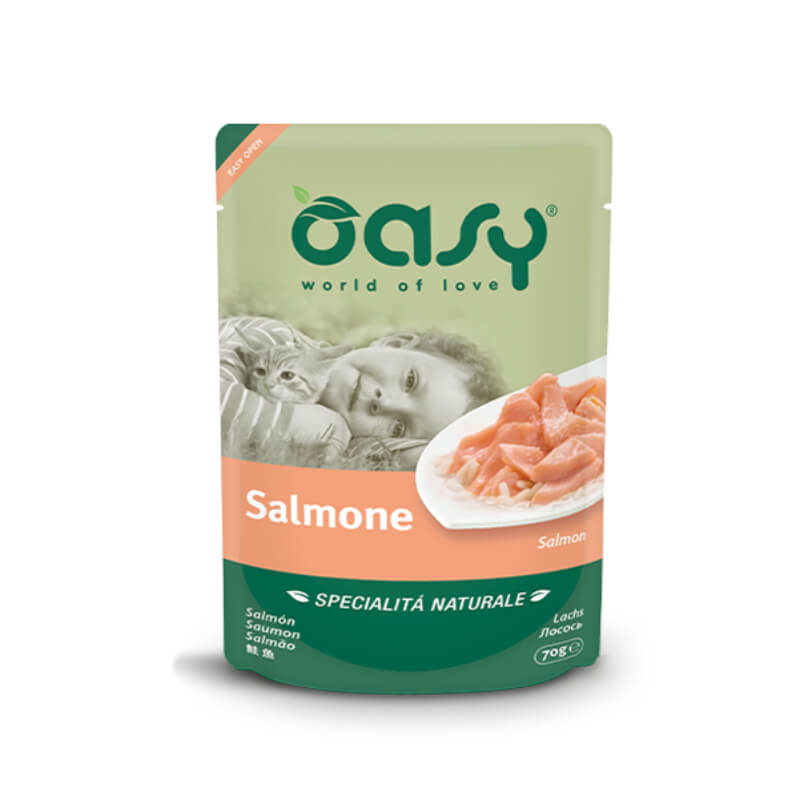 Oasy Natural Range Adult losos v želeju, vrečka - 70 g - 70 g