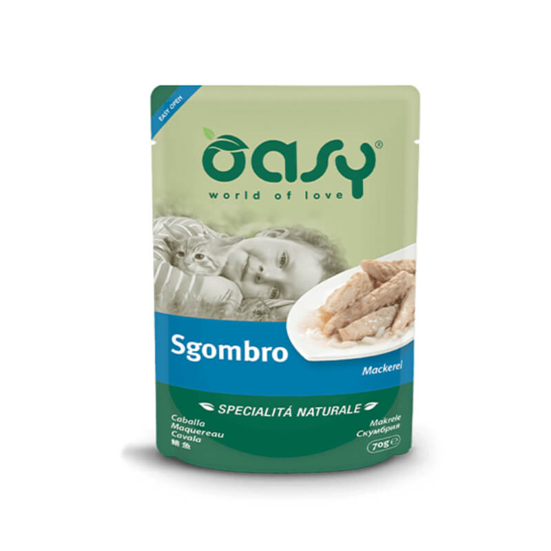 Oasy Natural Range Adult skuša v želeju, vrečka - 70 g - 70 g