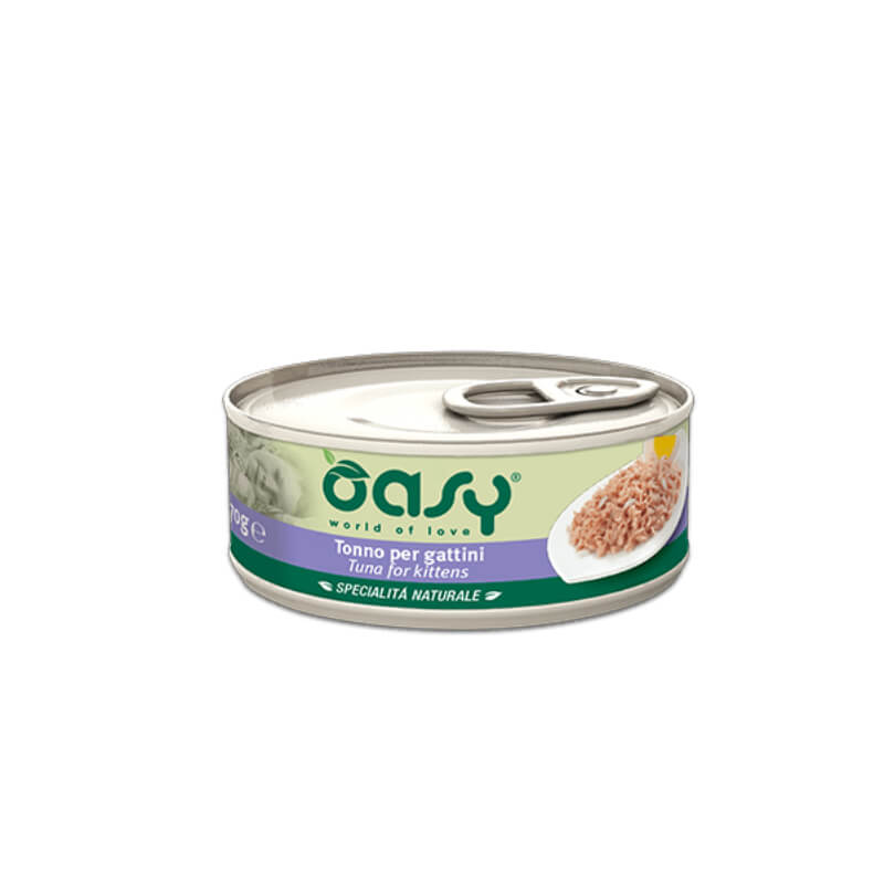 Oasy Natural Range Kitten tuna v želeju, konzerva - 70 g