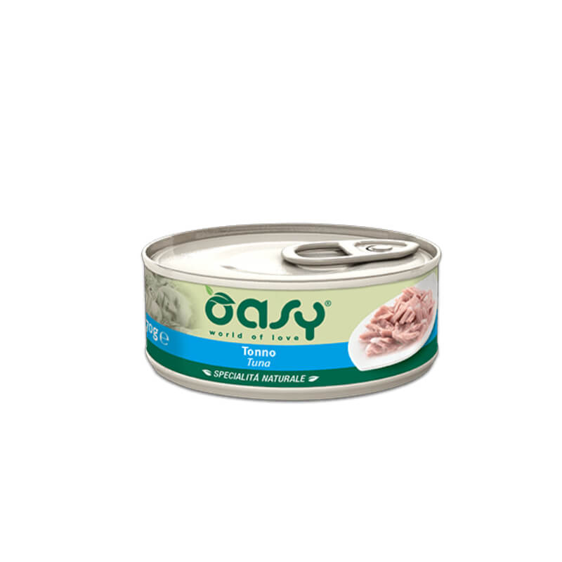 Oasy Natural Range adult tuna v želeju, konzerva - 70 g