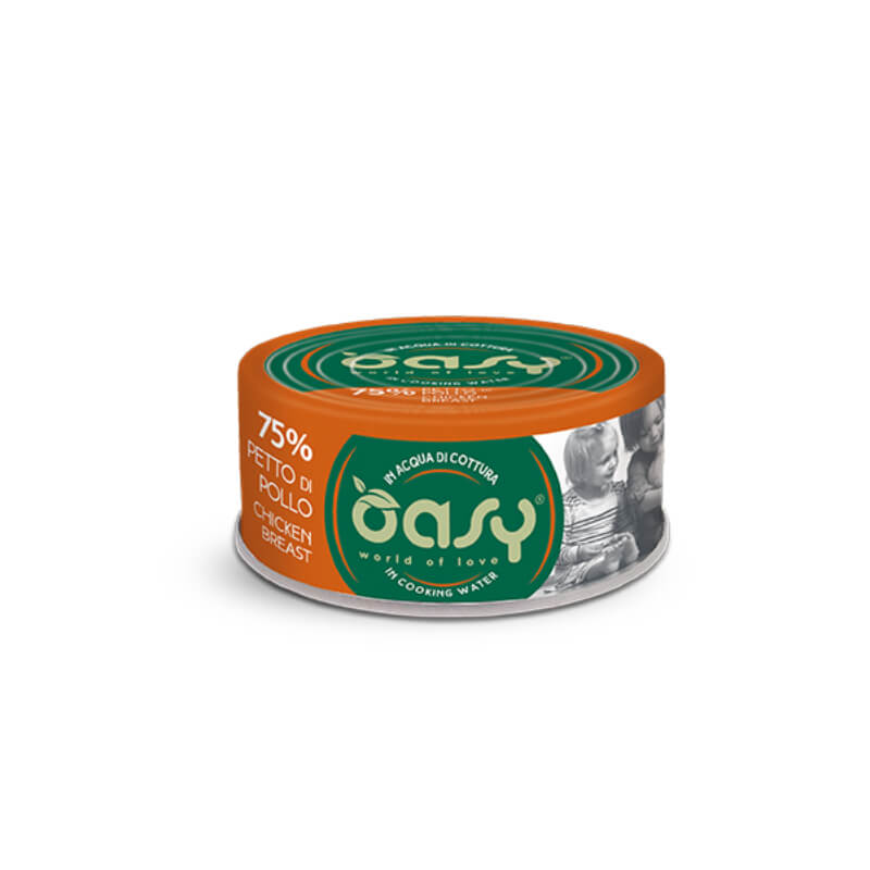 Oasy More Love Adult piščančja prsa v juhi, konzerva - 70 g - 70 g