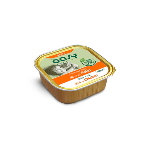 Oasy Tasty Paté Adult piščanec, paté v posodici - 100 g - 100 g