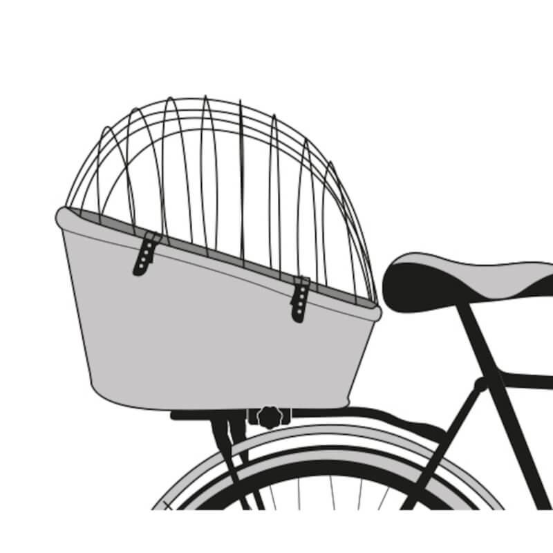 Flamingo Linea pletena košara za kolo, prtljažnik - 35 x 55 x 51,5 cm (2)