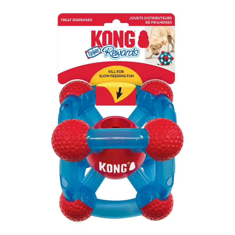 KONG miselna igrača TinkerRewards M/L, modro rdeča - 13,97 x 13,97 x 13,97 cm (2)