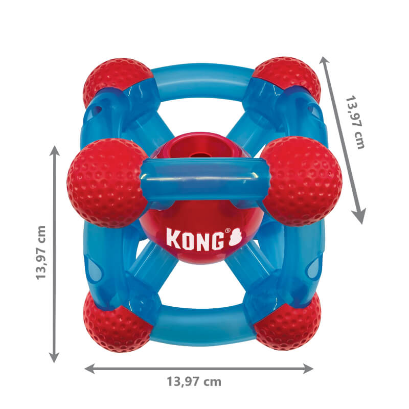 KONG miselna igrača TinkerRewards M/L, modro rdeča - 13,97 x 13,97 x 13,97 cm (3)