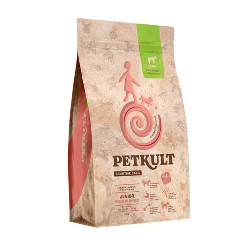 Petkult Sensitive Care Junior, medium - jagnjetina - 3 kg