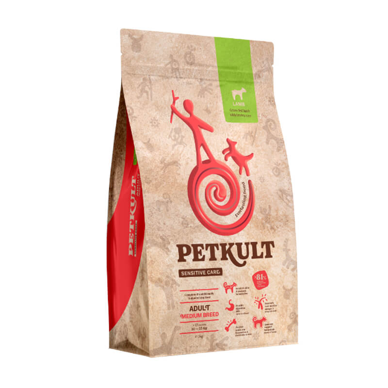 Petkult Sensitive Care Adult, medium - jagnjetina - 3 kg