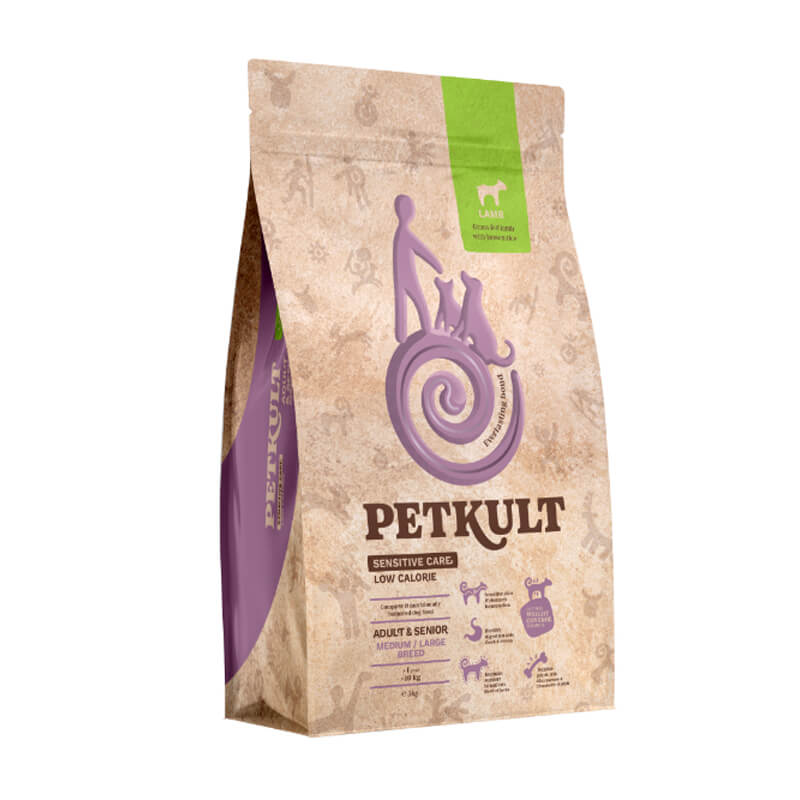 Petkult Sensitive Care Adult Low Calorie, medium & large - jagnjetina - 3 kg