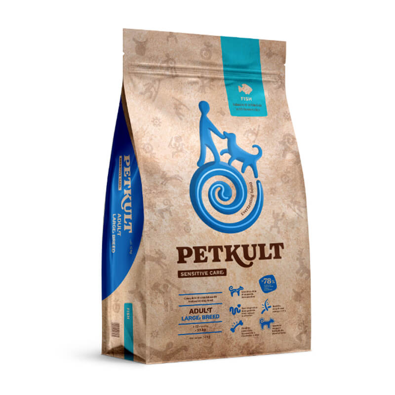 Petkult Sensitive Care Adult, large - riba - 12 kg