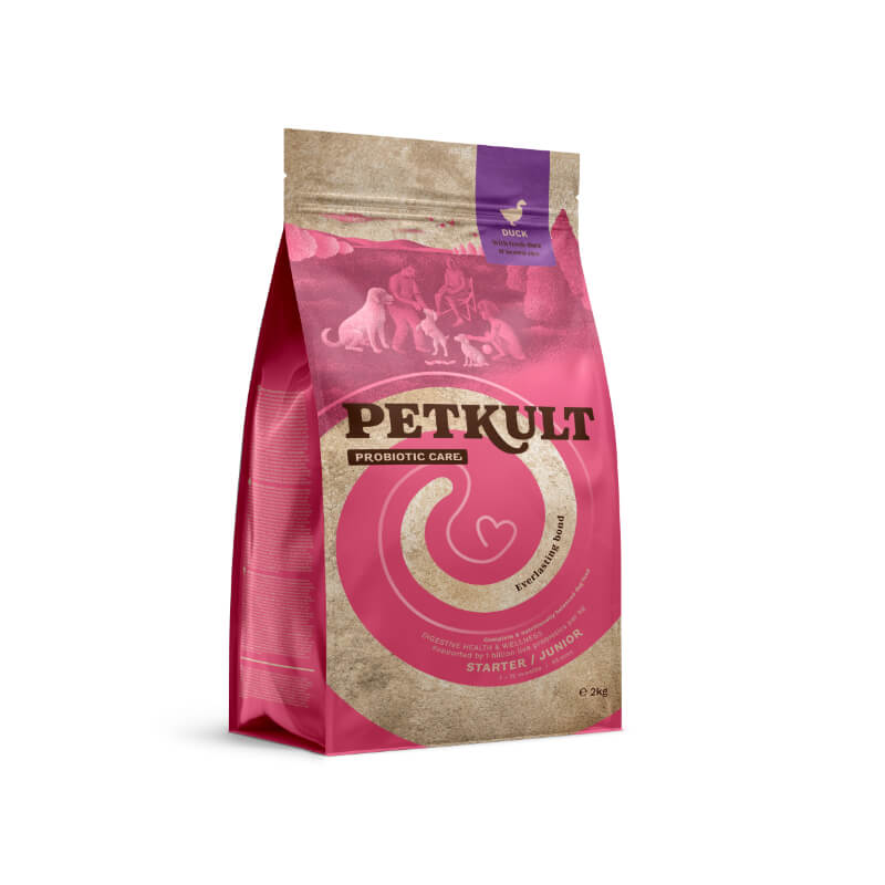 Petkult Dog Probiotics Starter & Junior - raca in rjavi riž - 2 kg
