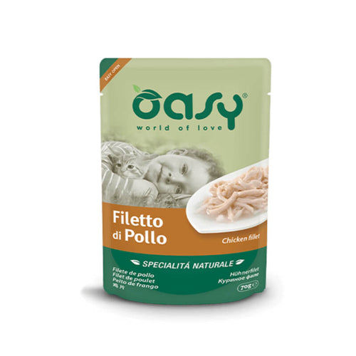 Oasy Natural Range Adult file piščanca v želeju, vrečka - 70 g