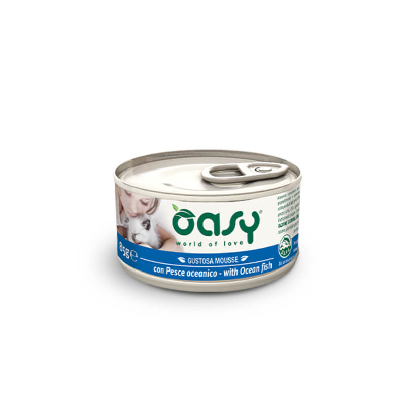 Oasy Tasty Mousse Adult oceanska riba, mousse v konzervi - 85 g