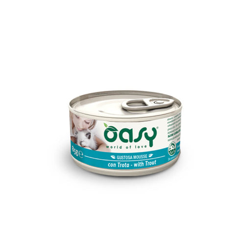Oasy Tasty Mousse Adult postrv, mousse v konzervi - 85 g