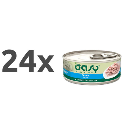 Oasy Natural Range adult tuna v želeju, konzerva - 24 x 70 g