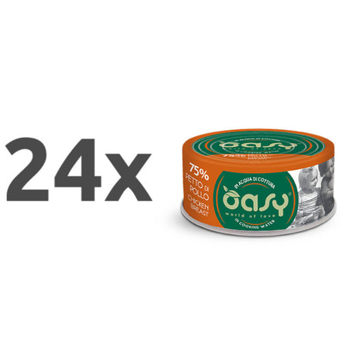 Oasy More Love Adult piščančja prsa v juhi, konzerva - 70 g - 24 x 70 g