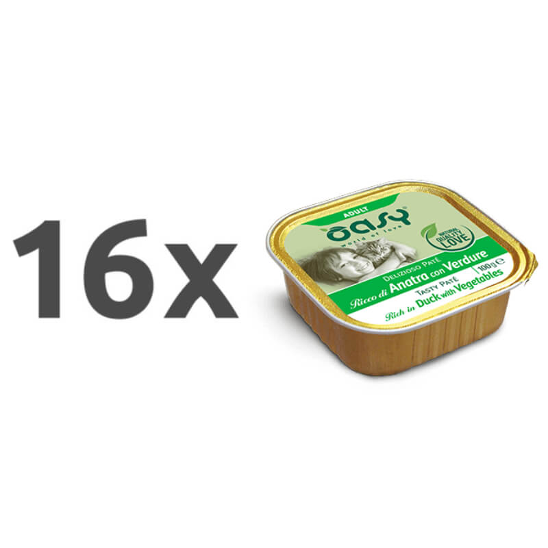 Oasy Tasty Paté Adult raca, paté v posodici - 100 g - 16 x 100 g