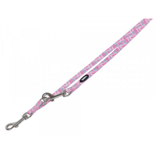 Nobby Camouflage trening povodec mini, roza - 200 cm