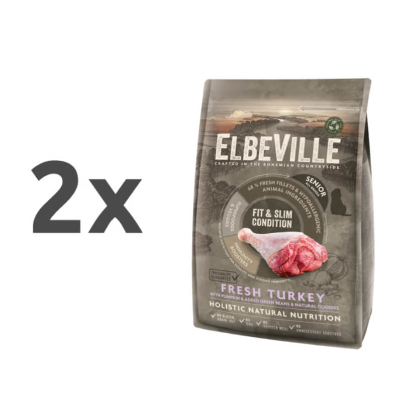 ElbeVille Senior Fit & Slim condition - puran - 2 x 11,4 kg