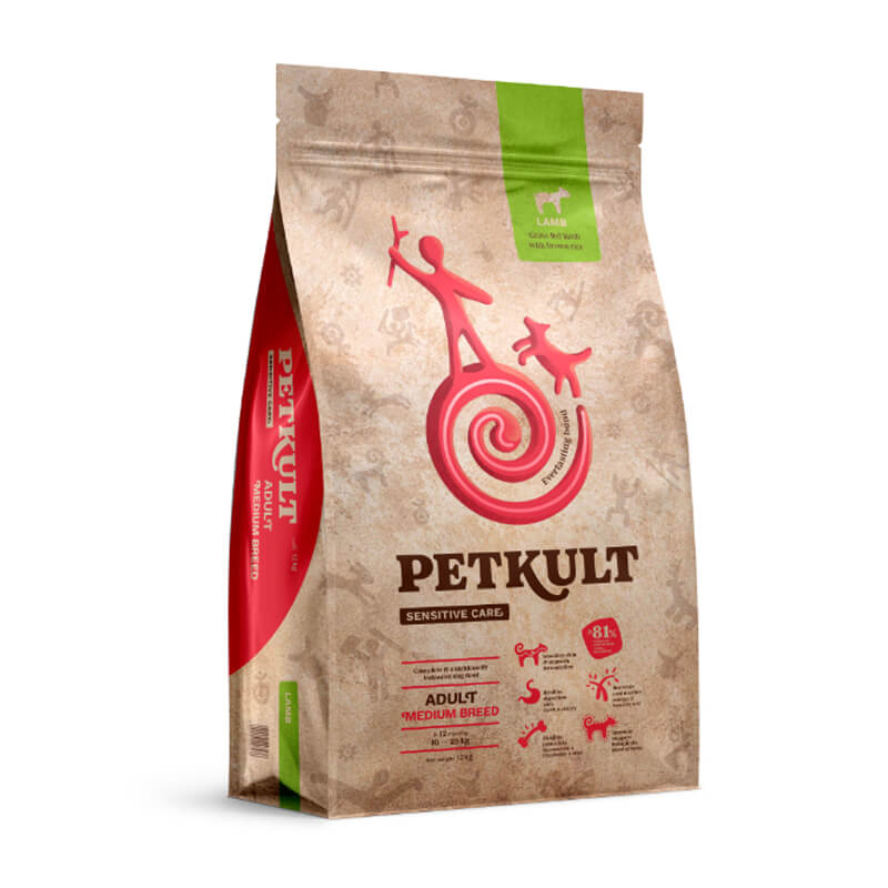 Petkult Sensitive Care Adult, medium - jagnjetina
