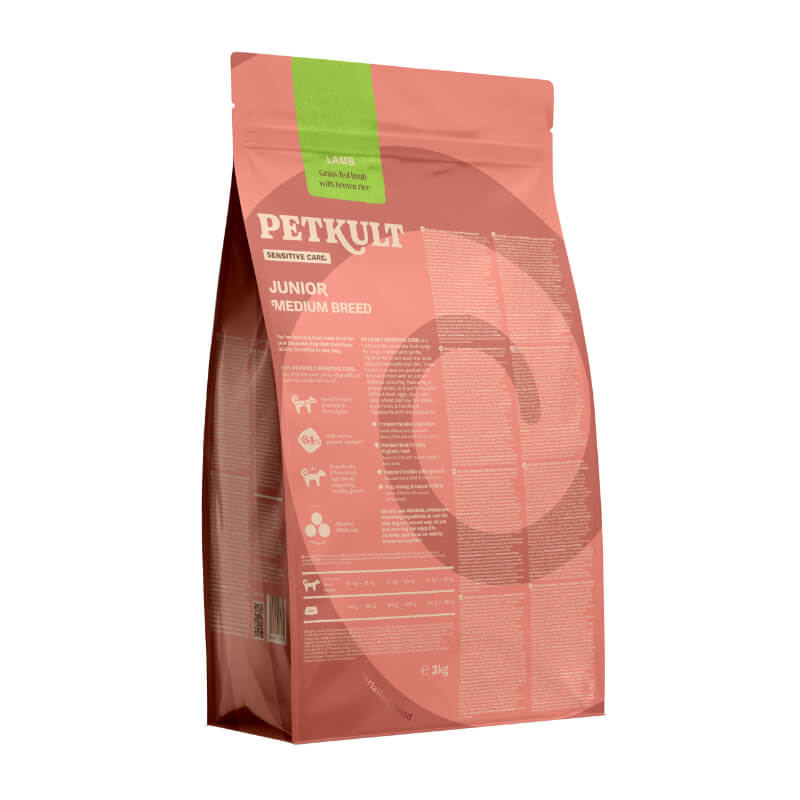 Petkult Sensitive Care Junior, medium - jagnjetina (2)