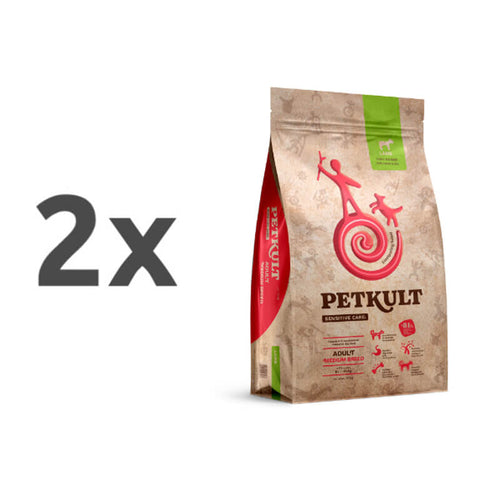 Petkult Sensitive Care Adult, medium - jagnjetina - 2 x 12 kg