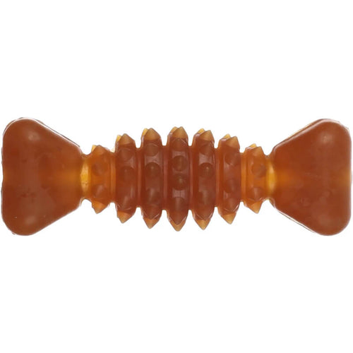 Flamingo Rubba gumijasta kost, rjava - 14 x 4,7 x 4 cm