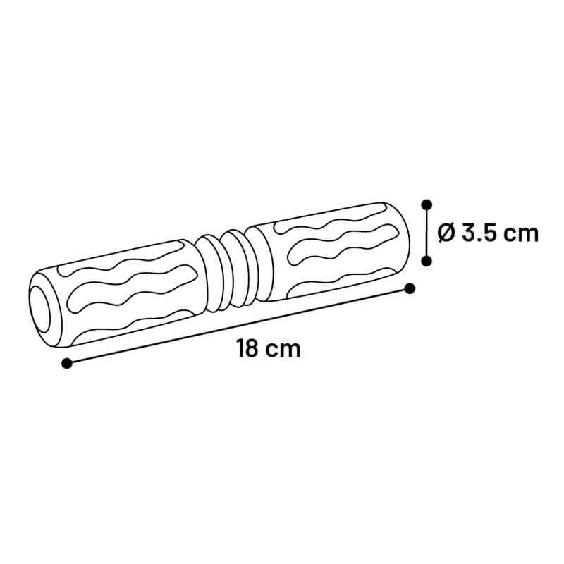 Flamingo Rubba gumijasta palica, rjava - 18 x 3,5 x 3,5 cm (3)