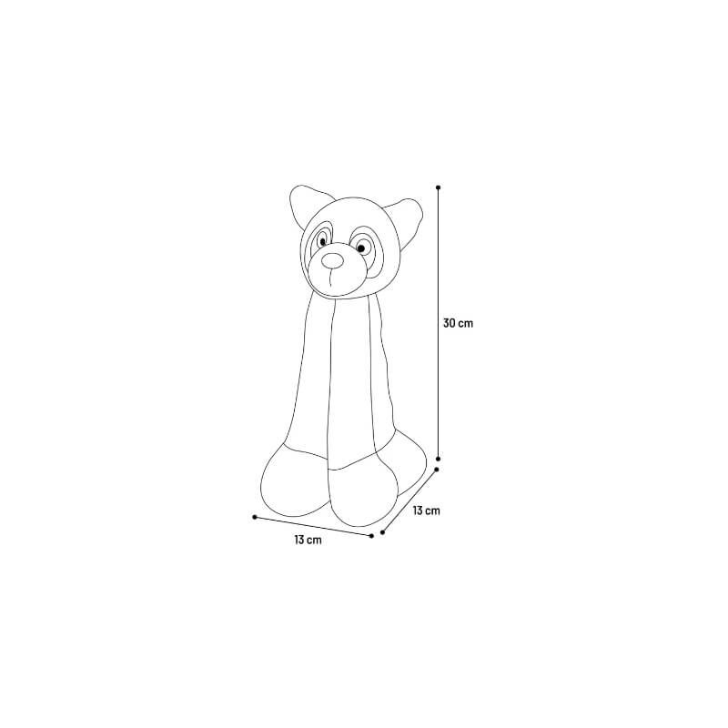 Flamingo Kareu plišasta igrača, rakun - 30 x 13 x 30 cm (3)