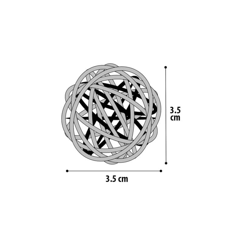 Flamingo Wicki komplet pletenih žogic, 3 kos - 3,5 cm (5)