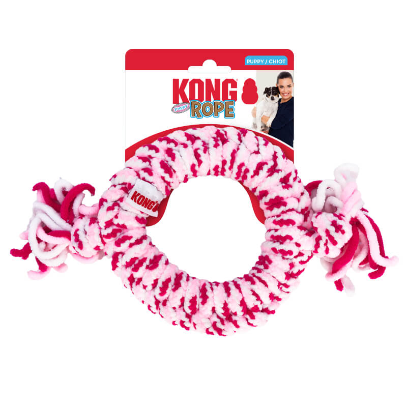 KONG PuppyRope krog iz vrvi M, različne barve - 10,16 x 27,94 cm (2)