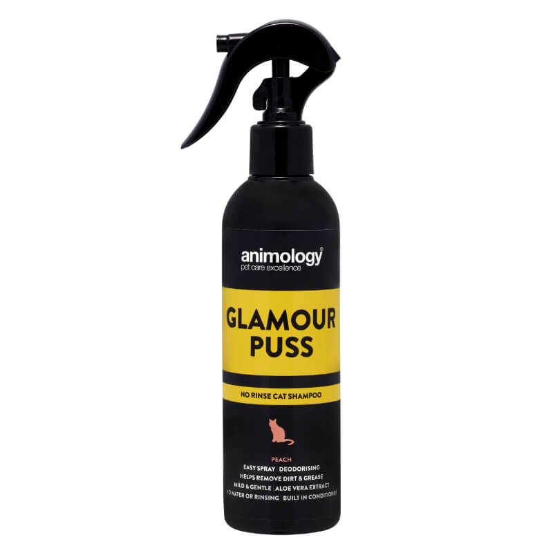 Animology Cat Glamour Puss suhi šampon za mačke, breskev - 250 ml