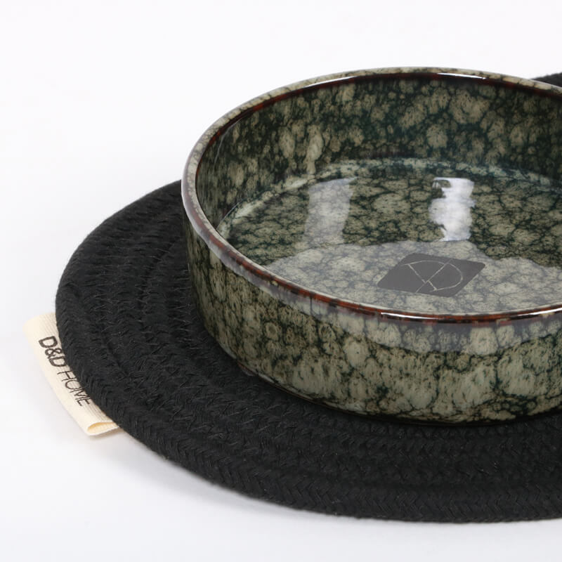 D&D Home keramična posoda Jasper, marmorno zelena - 13,5 x 3,5 cm / 200 mL (3)