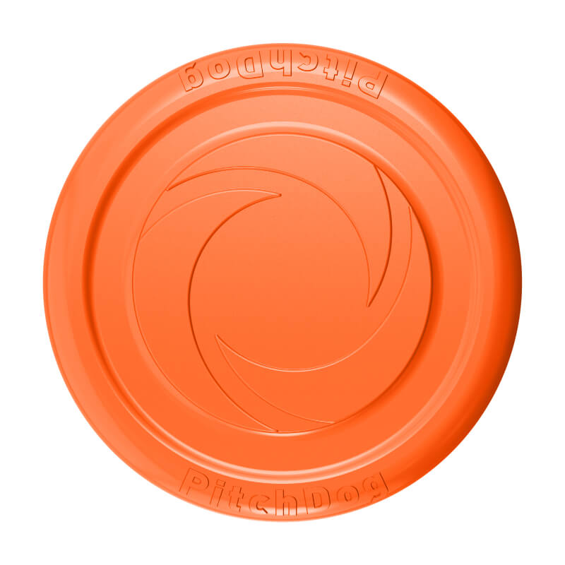 PitchDog frizbi iz vzdržljive pene, oranžen - 24 cm
