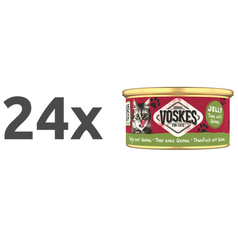 Voskes Adult tuna in kvinoja v želeju, konzerva - 85 g - 24 x 85 g
