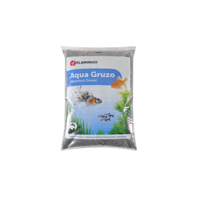 Flamingo Firenza akvarijski pesek, črno bel - 1-2 mm / 9 kg