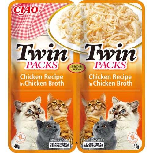 Inaba Cat Ciao Twin Packs, piščanec v jušnem želeju - 80 g