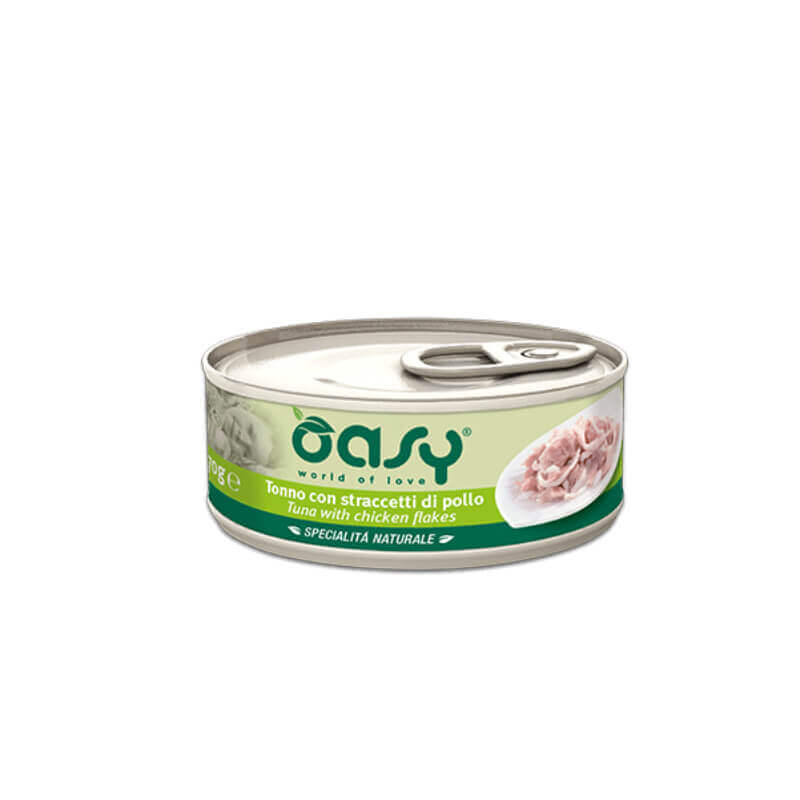 Oasy Natural Range adult tuna in piščanec, v želeju, konzerva - 150 g
